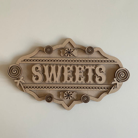 30cm Sweets Sign