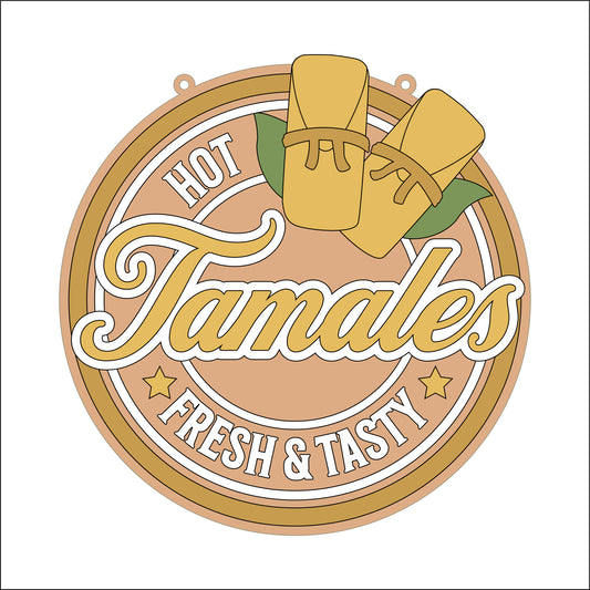 20cm Tamales Sign