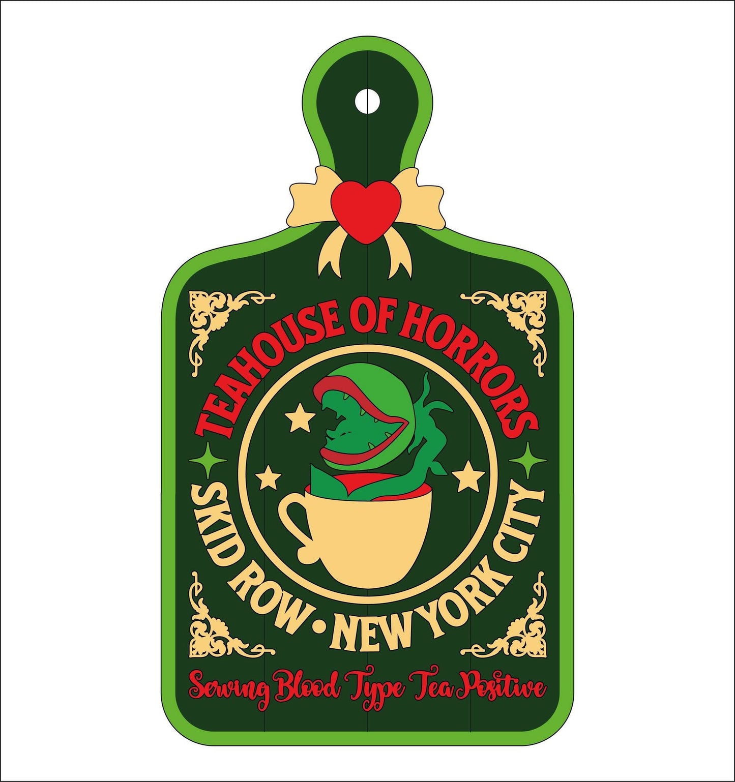 30cm Teahouse Of Horrors Chopping Board