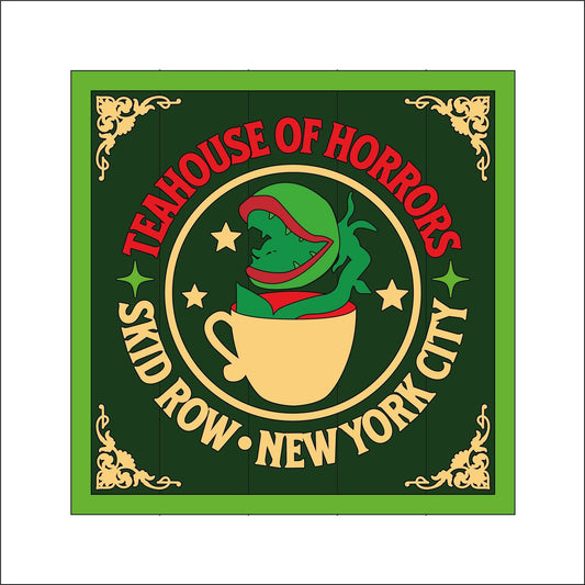 19cm Teahouse Of Horrors Sign