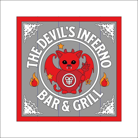 19cm The Devil's Inferno Sign