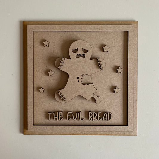 19cm The Evil Bread Gingerbread Sign