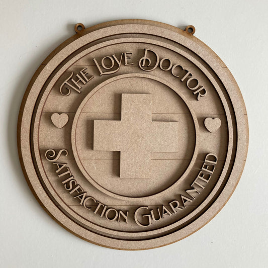 20cm The Love Doctor Sign
