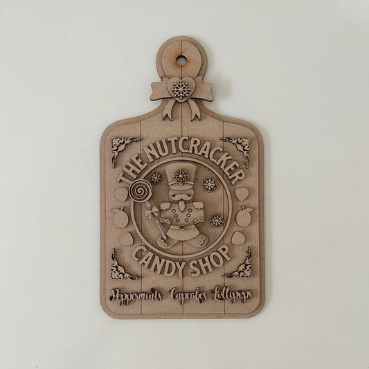30cm Nutcracker Candy Shop Chopping Board
