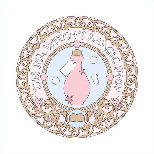 20cm Sea Witch Sign