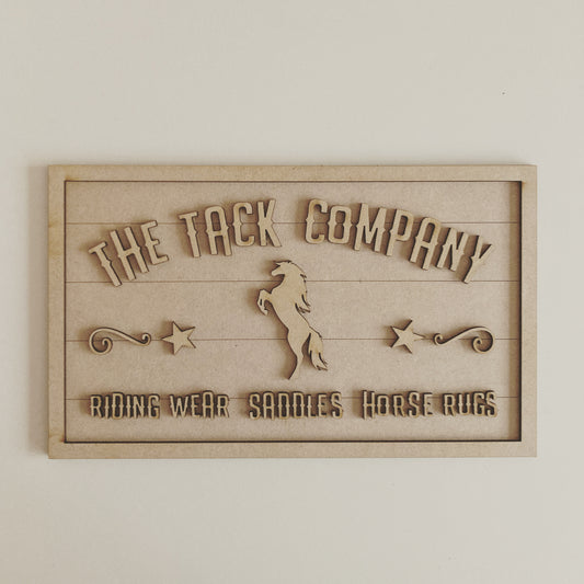 30cm The Tack Company Sign