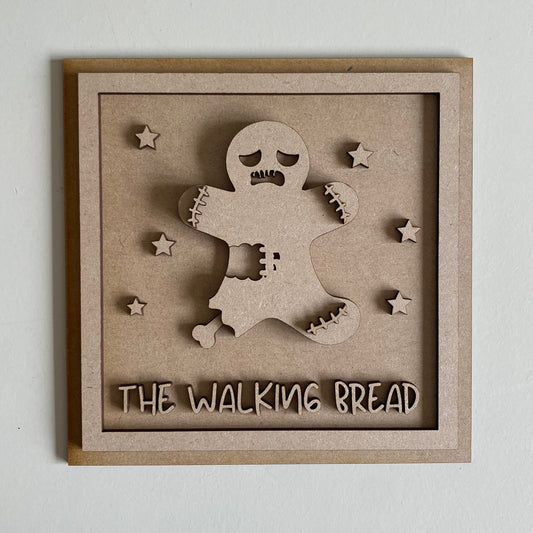 19cm The Walking Bread Gingerbread Sign