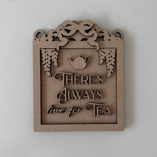 11cm There's Always Time For Tea Mini Frame
