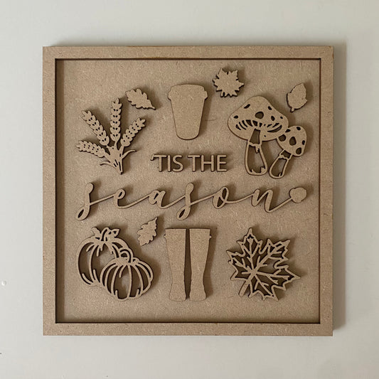 19cm 'Tis The Season Sign