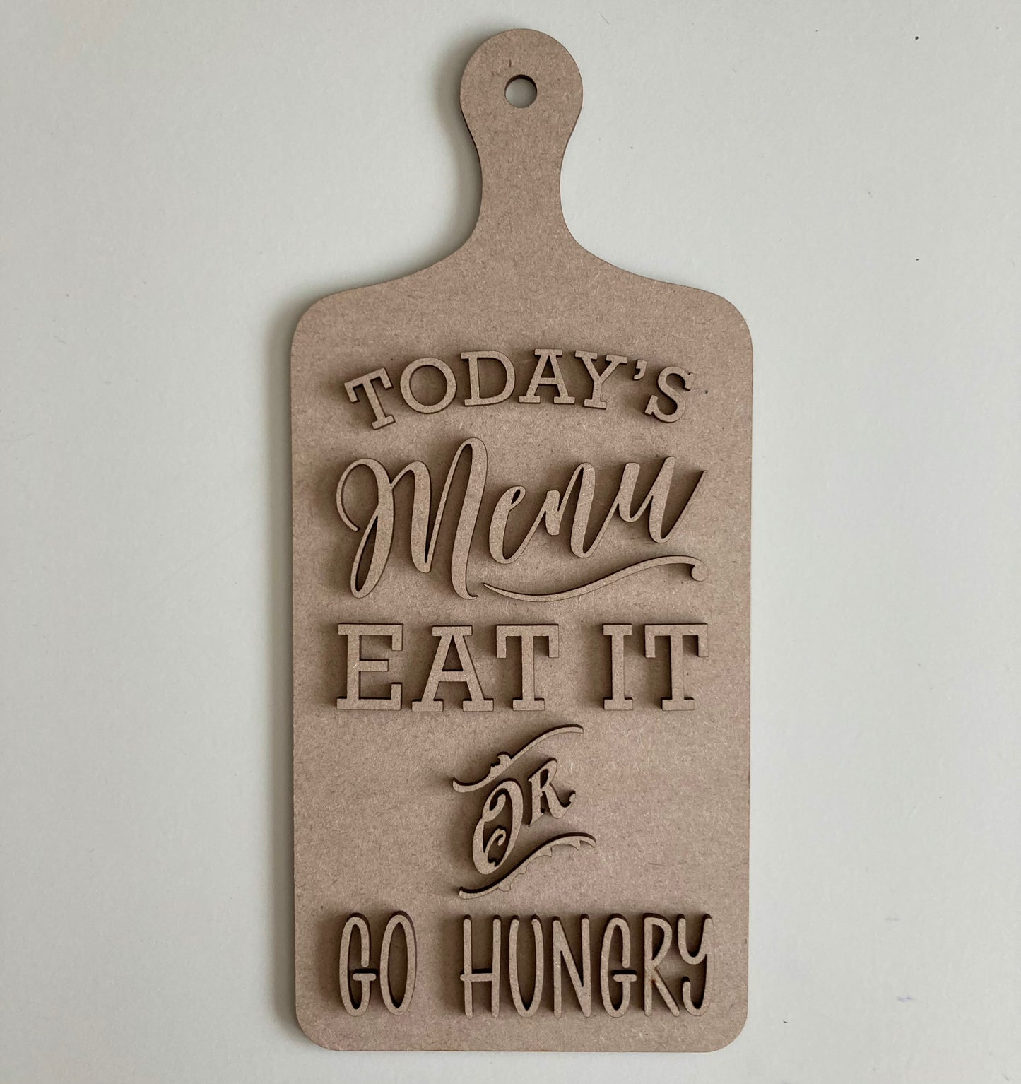30cm Today's Menu Chopping Board Sign