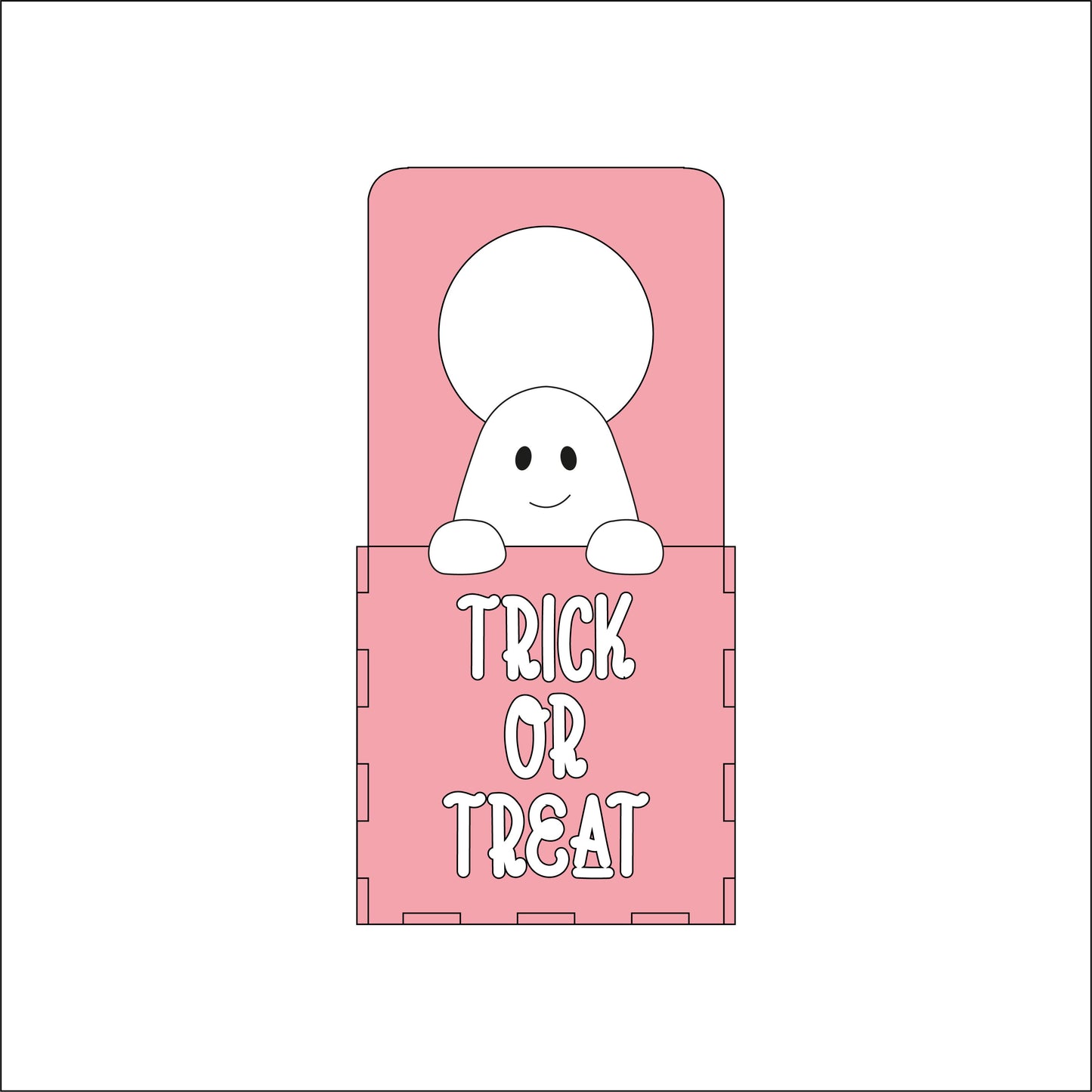 19cm Trick Or Treat Door Hanger Box