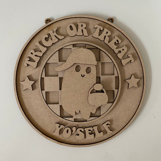 20cm Trick Or Treat Yo'Self Sign
