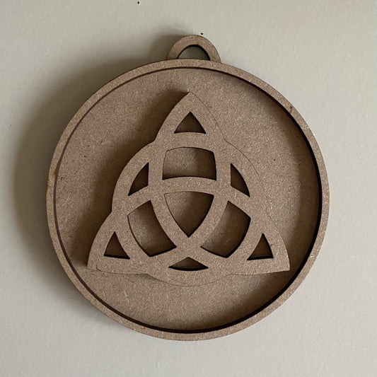 10cm Triquetra Round Bauble
