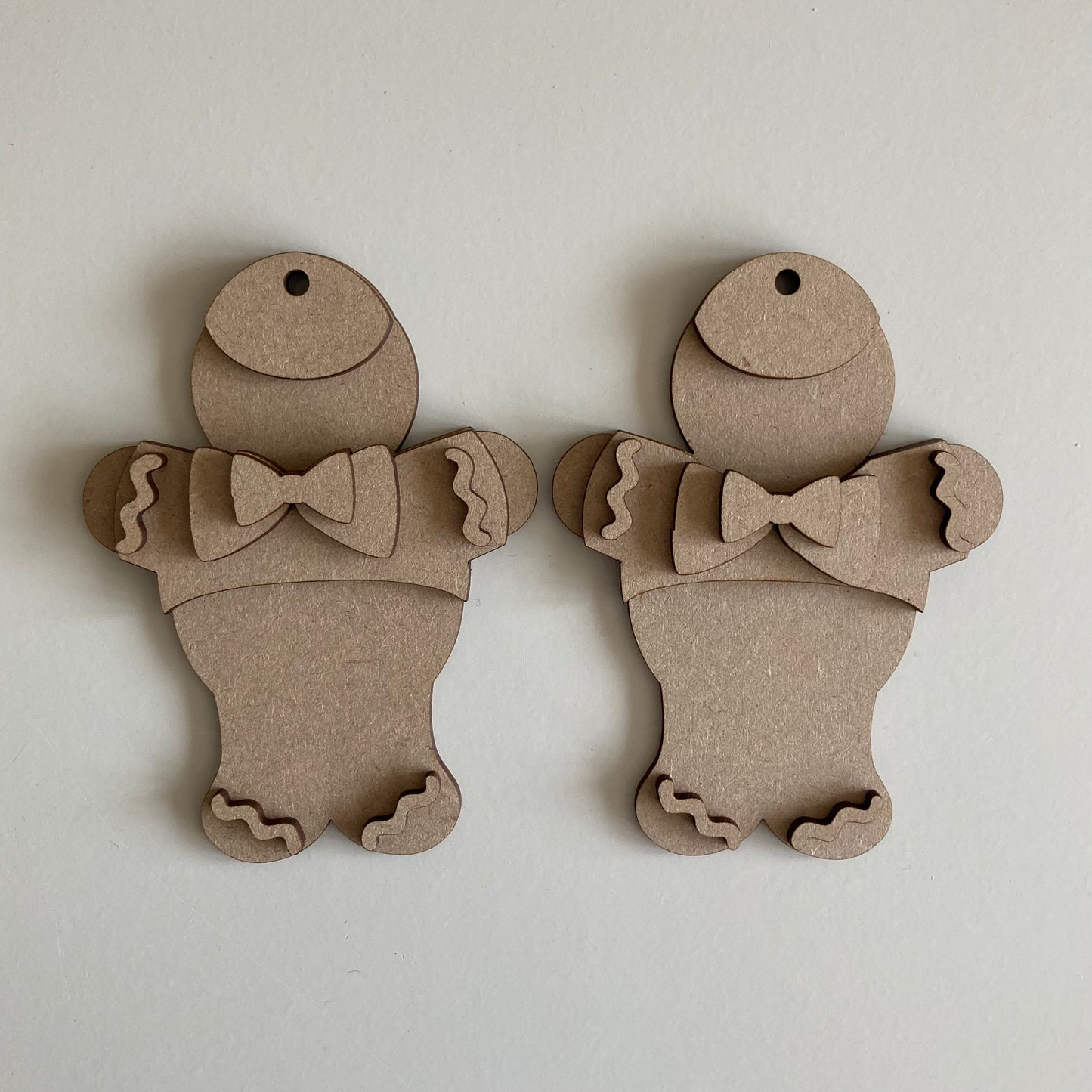 10cm Tweedledee & Tweedledum Gingerbread Characters