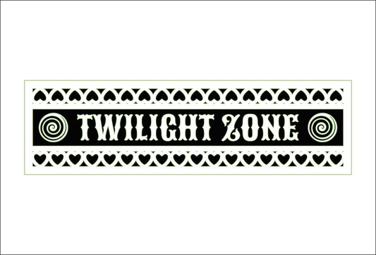 30cm Twilight Zone Street Sign