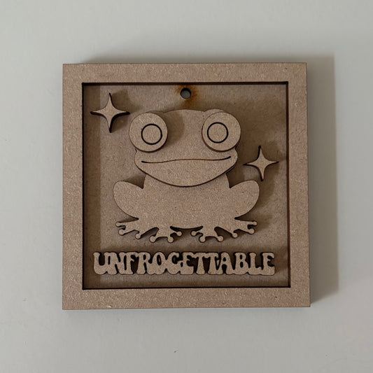 9cm Unfrogettable Frog Mini Frame