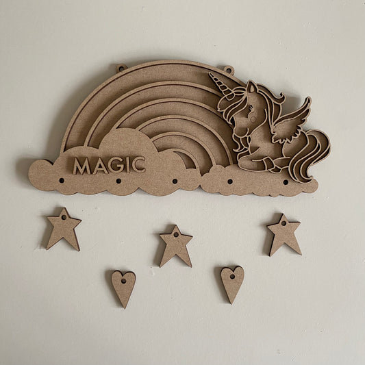 26cm Unicorn Hanging Sign