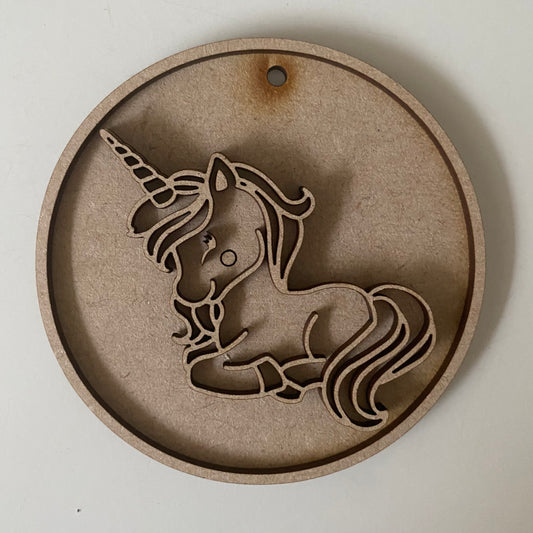 10cm Unicorn Bauble