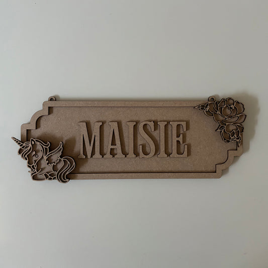 30cm Unicorn Street Sign