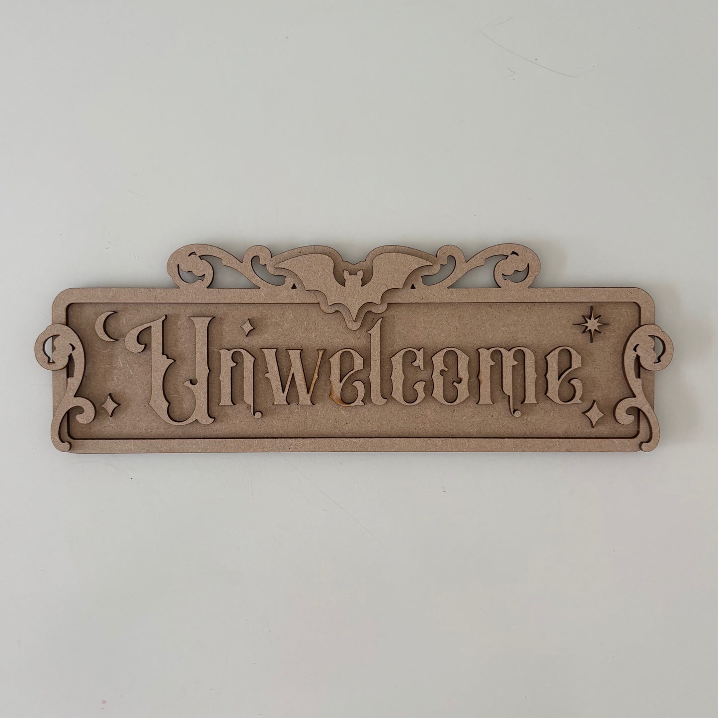 30cm Unwelcome Sign