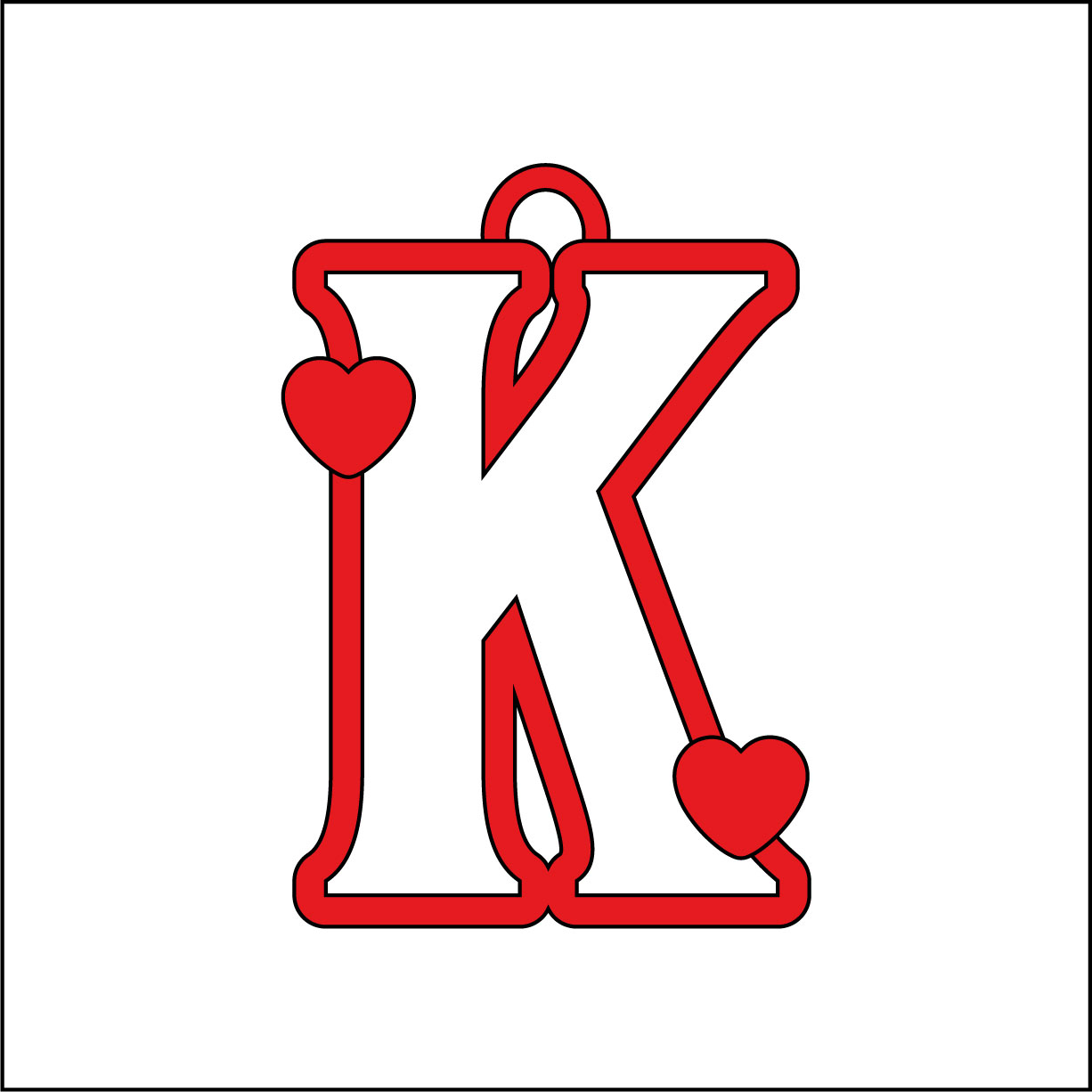 7cm Valentine's Letter