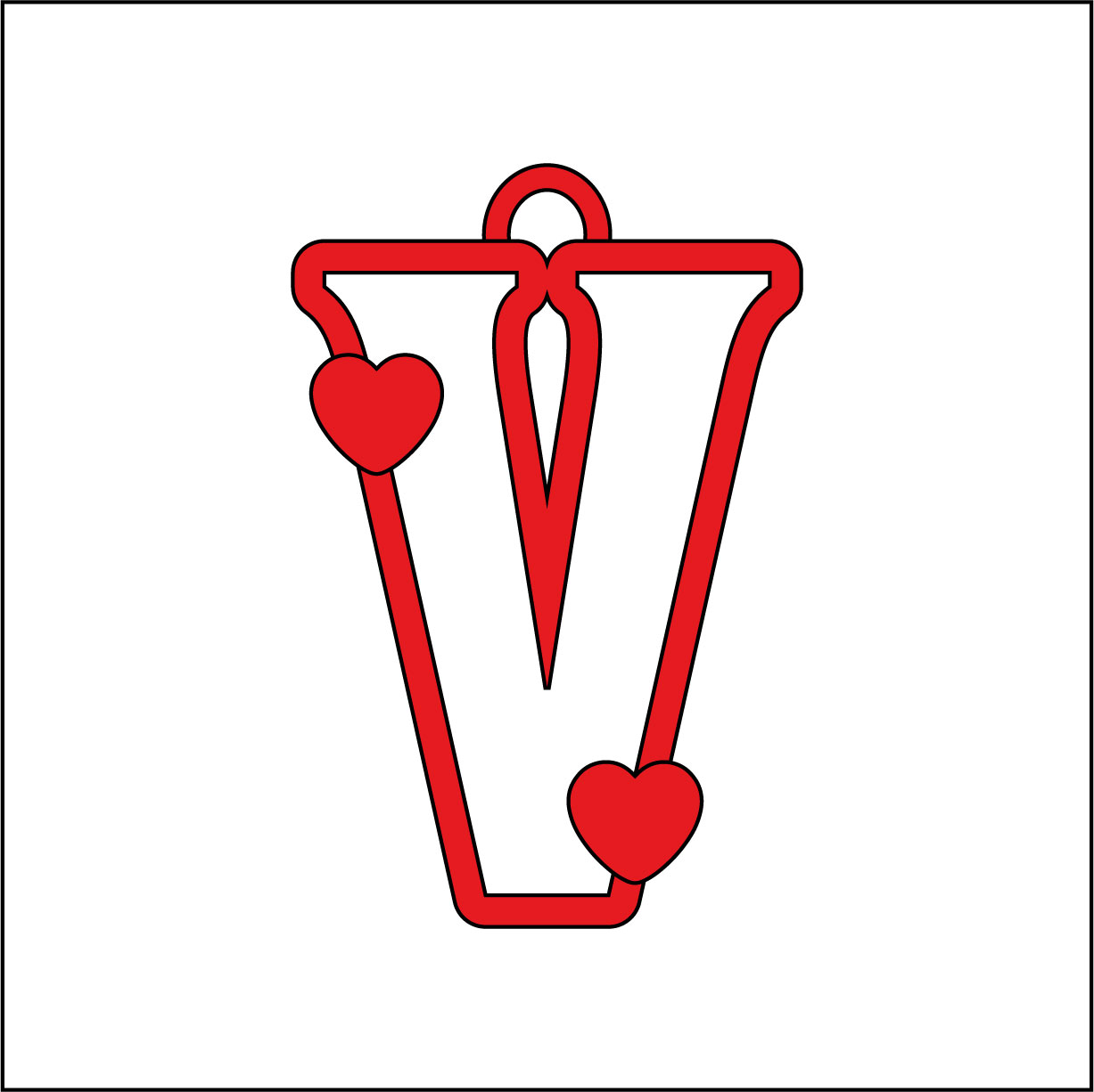 7cm Valentine's Letter