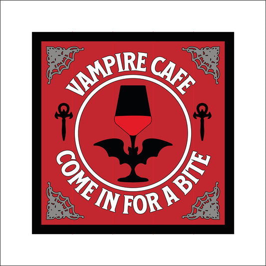 19cm Vampire Cafe Sign