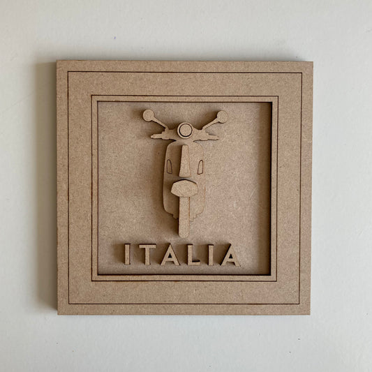 15cm Vespa Bike Sign