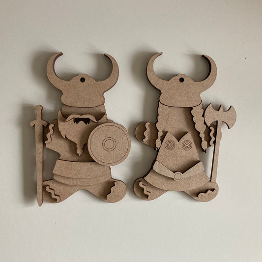 10cm Viking Gingerbread Characters