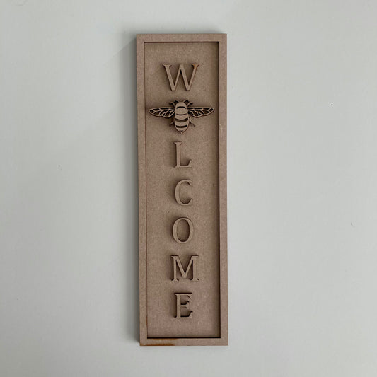 30cm Welcome Bee Sign