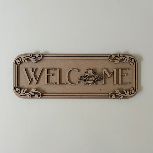 30cm Welcome Bee Sign