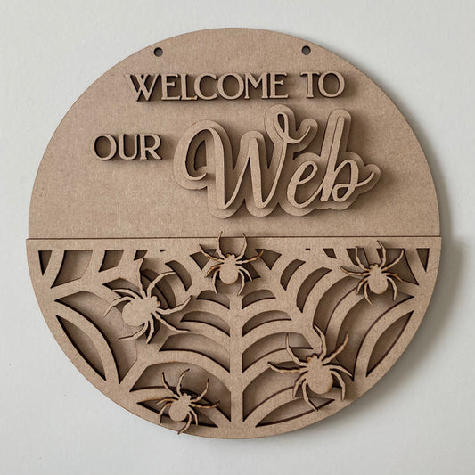 20cm Welcome To Our Web Sign