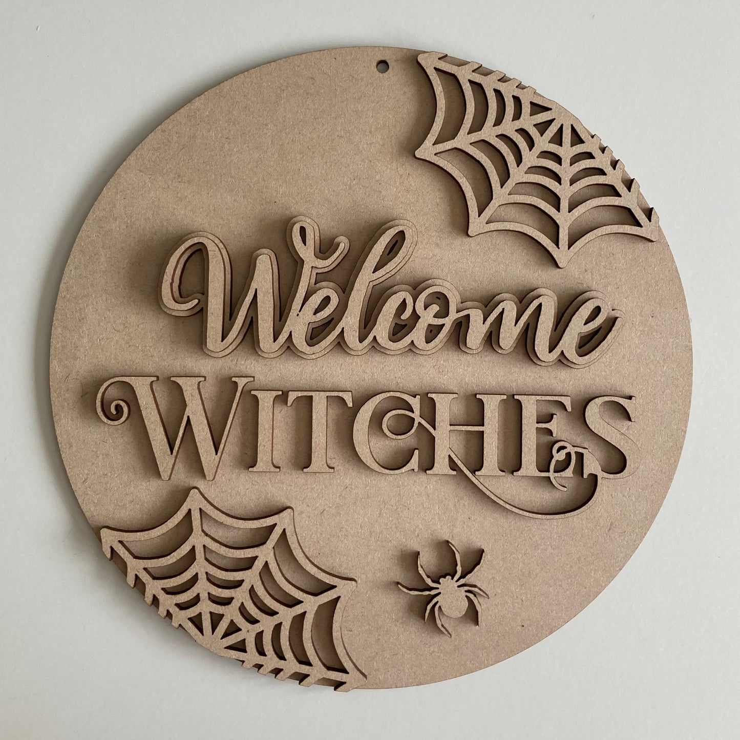 22cm Welcome Witches Sign