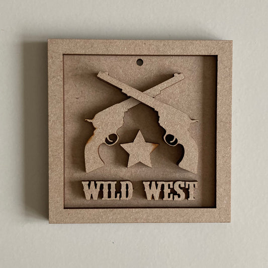 9cm Wild West Guns Mini Frame