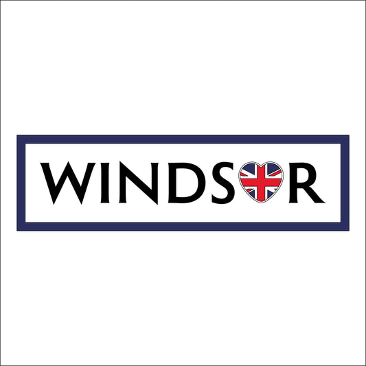 30cm Windsor Rectangle Sign