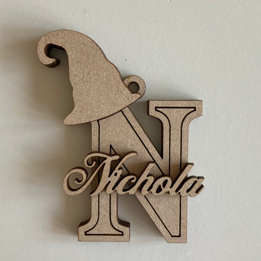 8.5cm Approx Personalised Halloween Letter