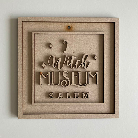 15cm Witch Museum Salem Sign