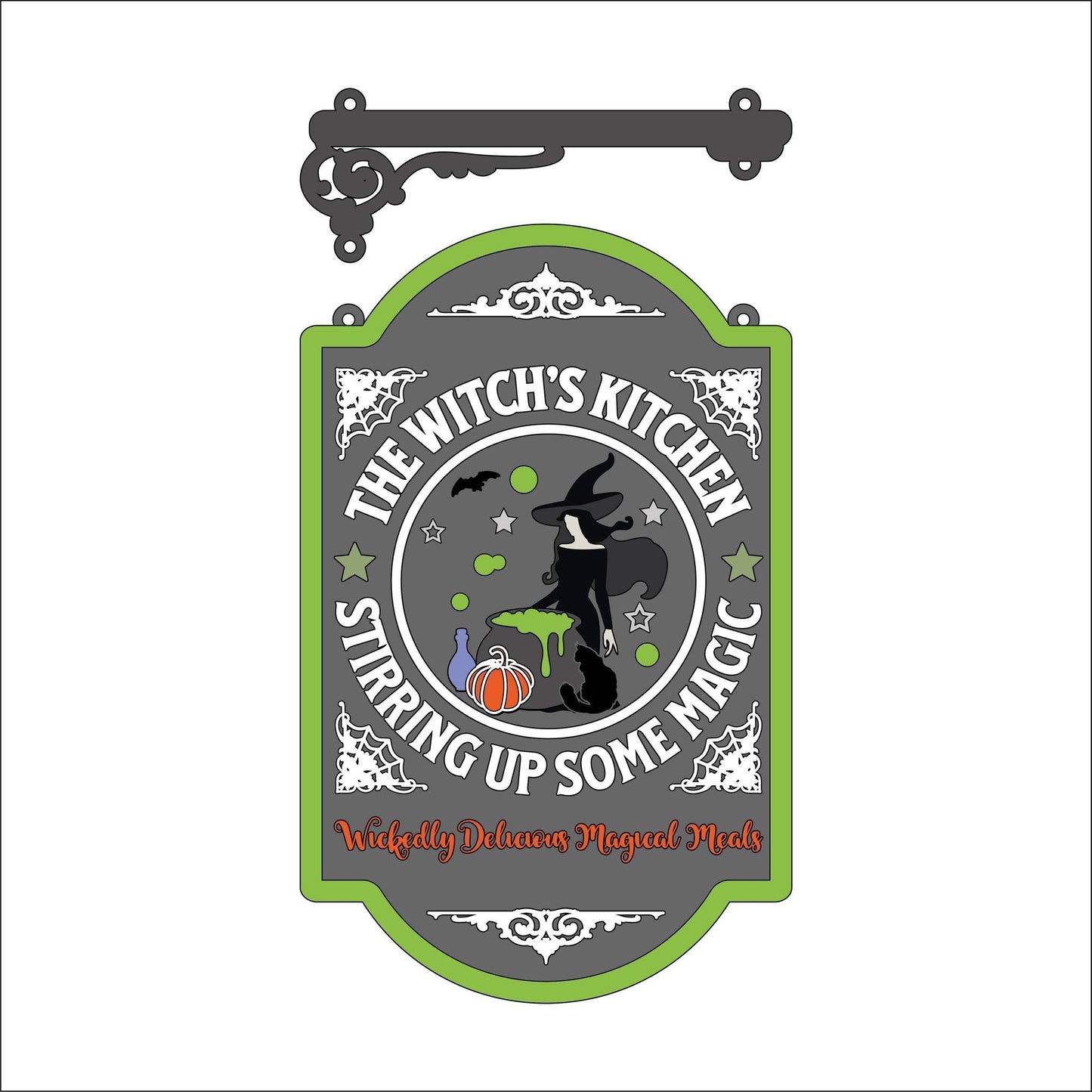 25cm The Witch's Kitchen Hanging Sign