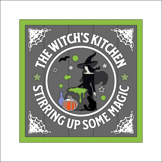 19cm The Witch's Kitchen Sign