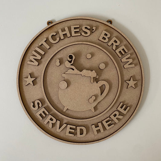 20cm Witches' Brew Sign