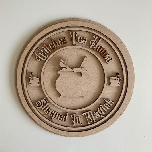 20cm The Witches Teahouse Sign