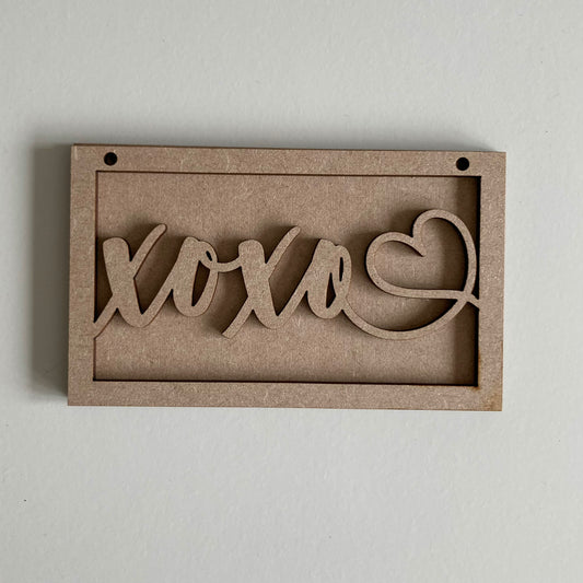 13cm XOXO Mini Frame