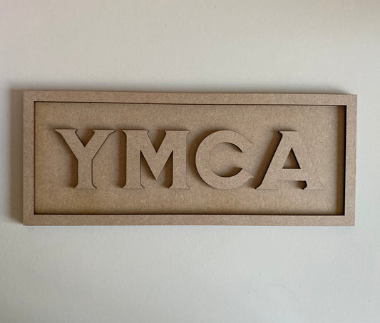 30cm YMCA Sign