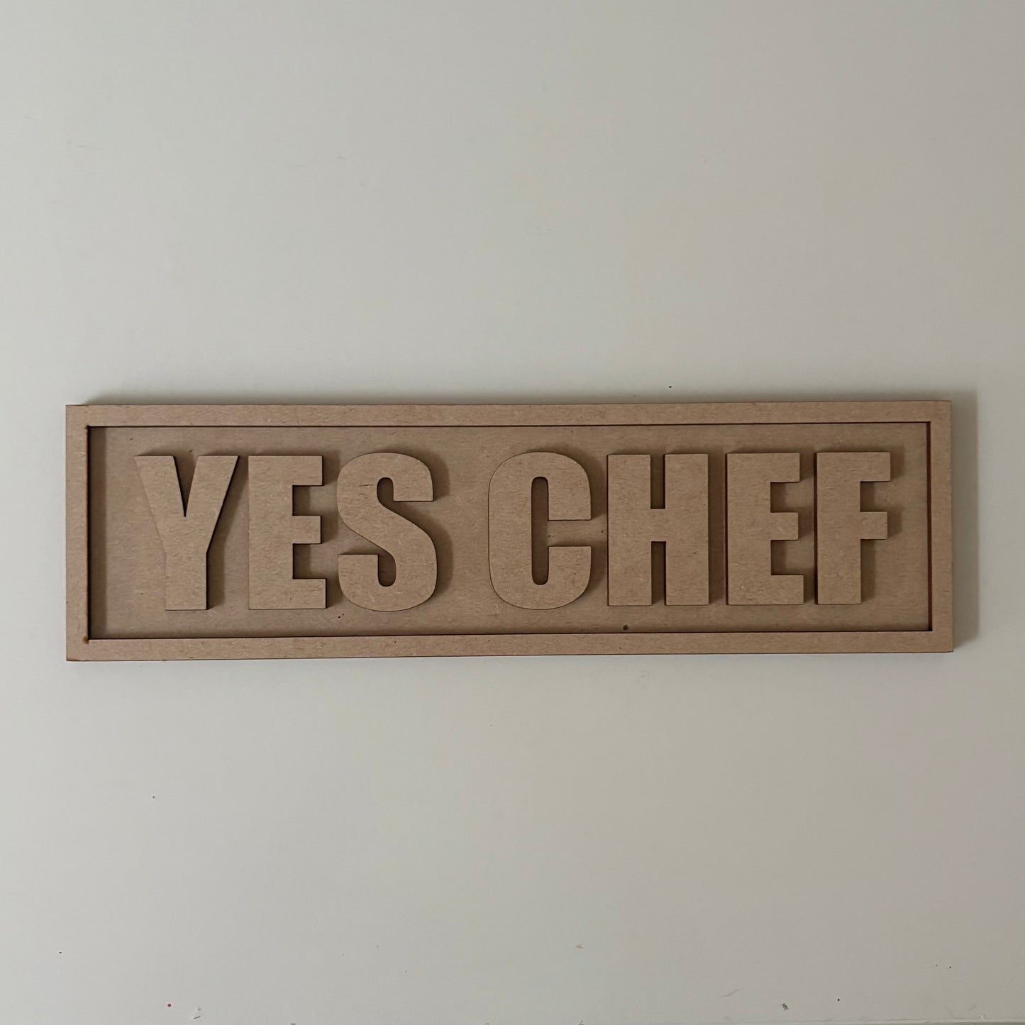 30cm Yes Chef Sign