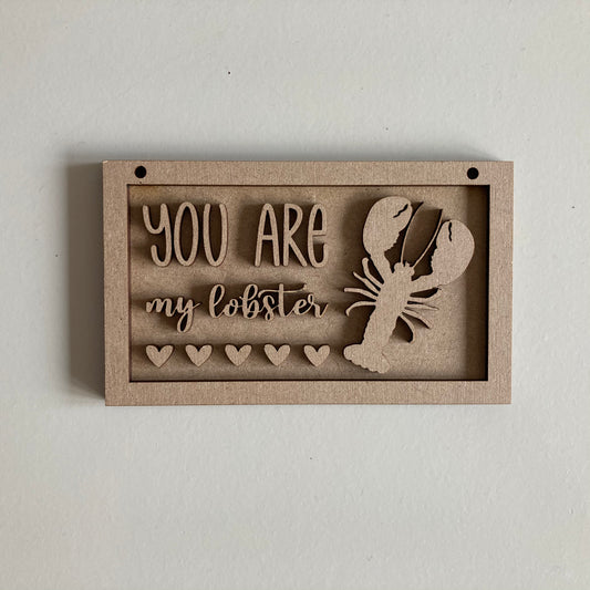 13cm You're My Lobster Mini Frame