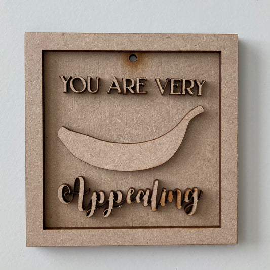 9cm You Are Very Appealing Banana Mini Frame
