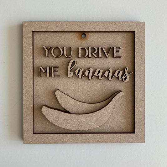 9cm You Drive Me Bananas Mini Frame