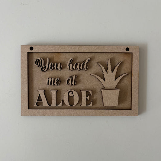 13cm You Had Me At Aloe Mini Frame