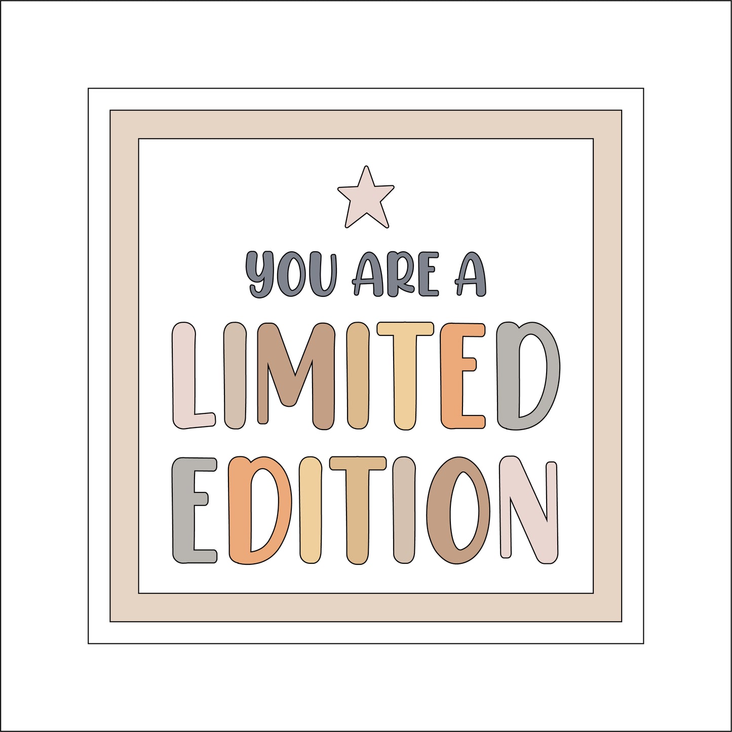 19cm I Am A Limited Edition Sign
