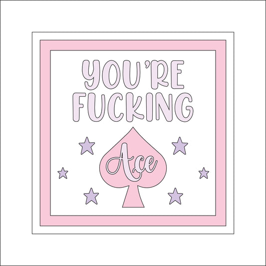19cm You're Fucking Ace Sign